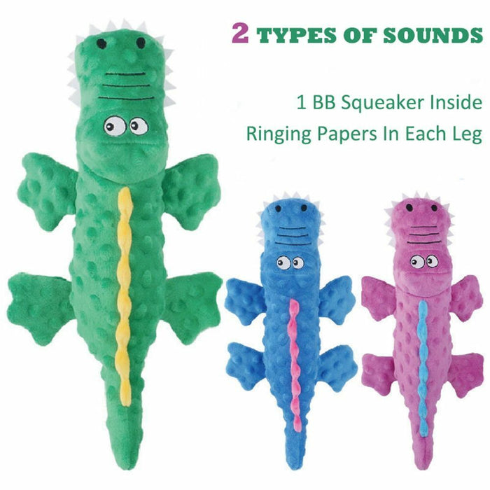 Squeaky Crocodile Puppy Toy – Chew, Tug & Interactive Play Toy