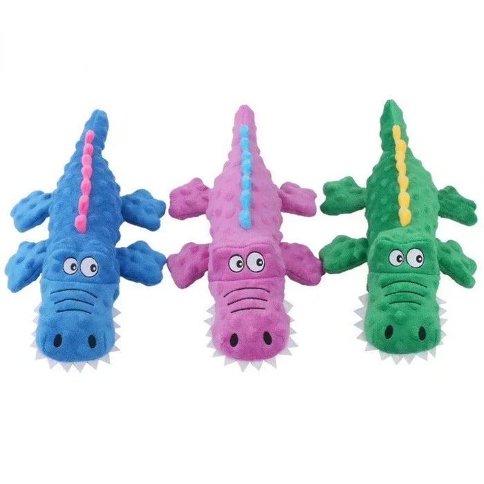 Squeaky Crocodile Puppy Toy – Chew, Tug & Interactive Play Toy
