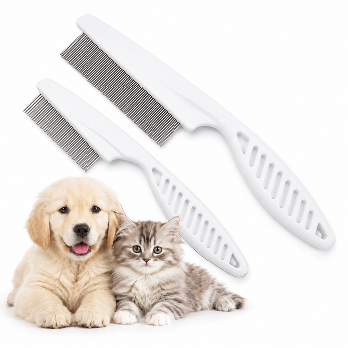 Stainless Pet Flea Comb – Fine Tooth Flea & Grooming Comb for Dogs & Cats