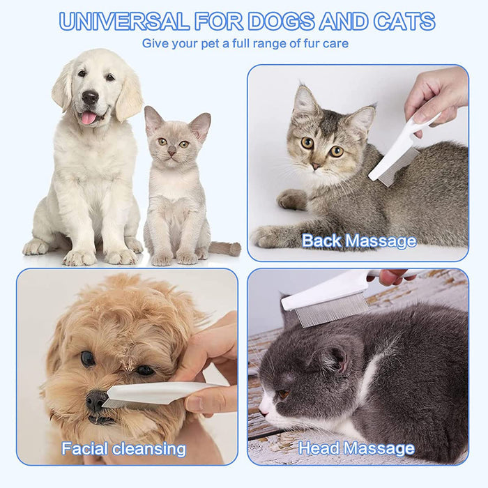 Stainless Pet Flea Comb – Fine Tooth Flea & Grooming Comb for Dogs & Cats