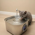 Stainless Steel Cat Water Fountain 3.2L – Automatic Pet Drinking Fountain