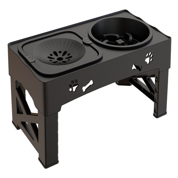 Stainless Steel Pet Feeder with Double Lifting Bowls