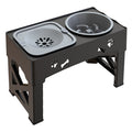 Stainless Steel Pet Feeder with Double Lifting Bowls