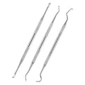 Stainless Steel Tooth Scaler & Scraper | 3pcs Set - Pet Dental Cleaning Tool