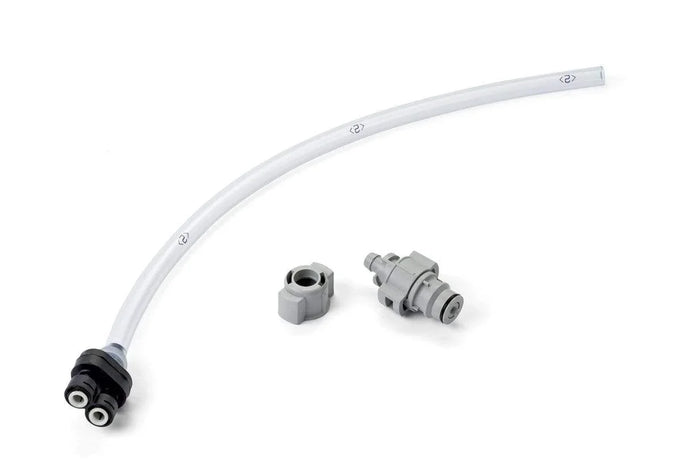 Stealth input couplings and filter assembly with flexible tubing and gray connectors