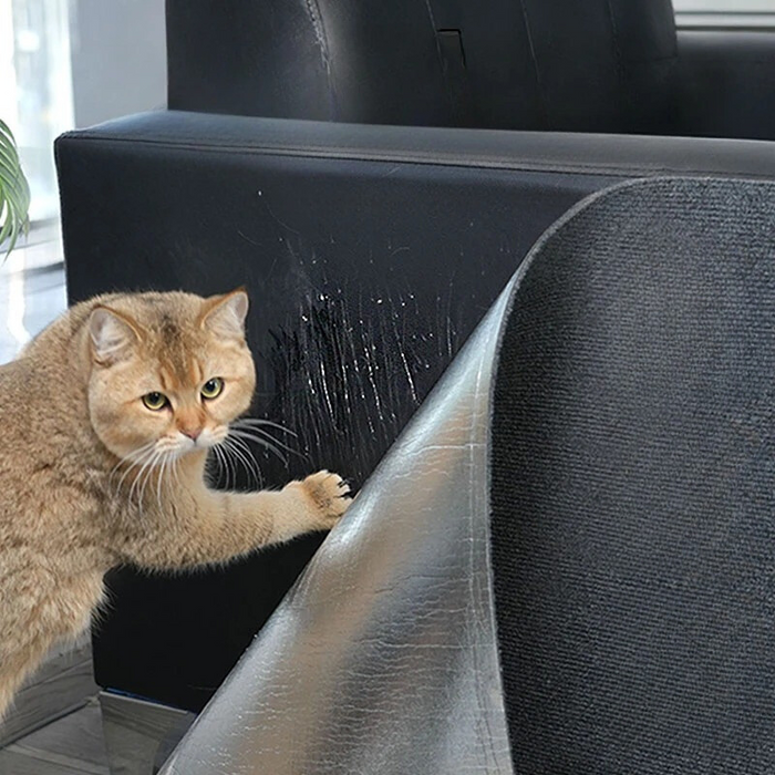 Stick-On Cat Scratching Mat – Wall & Furniture Protector Pad