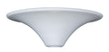 Stiffel Style Opal Glass Torchiere Lamp Shade, 1-7/8 inch opening fitter