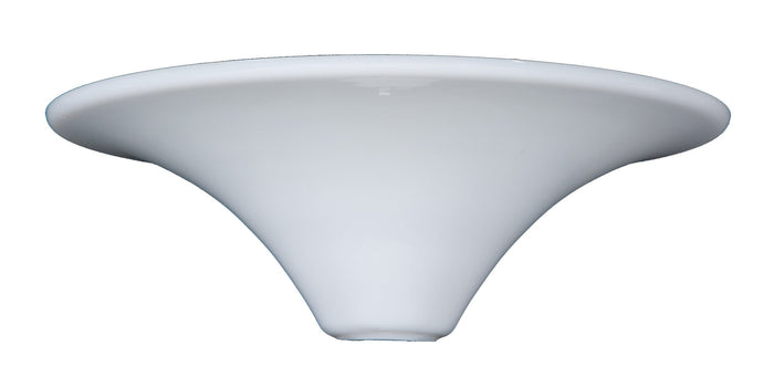 Stiffel Style Opal Glass Torchiere Lamp Shade, 1-7/8 inch opening fitter