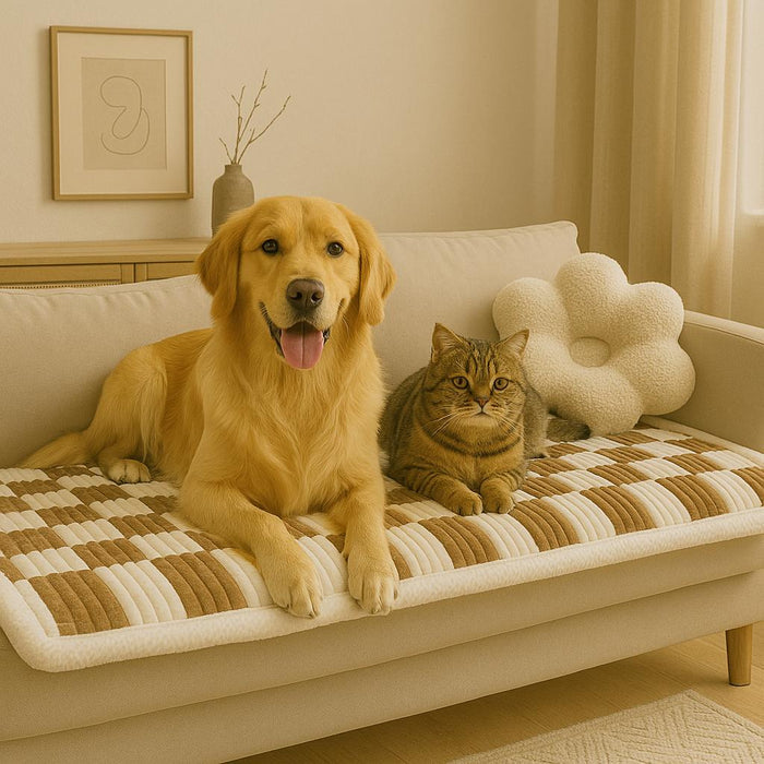 Stylish Pet Blanket | Furniture Protector for Dogs & Cats with Non-Slip Backing