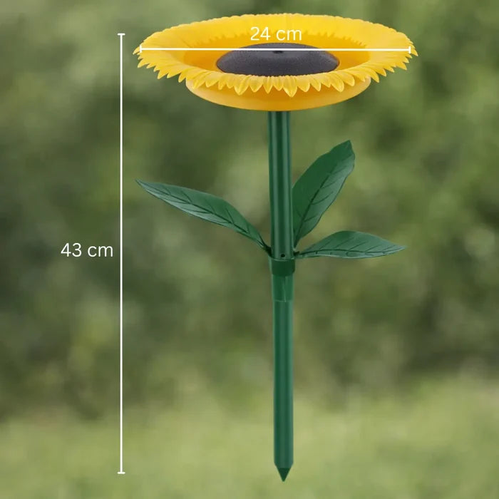Sunflower Bird Feeder & Bird Bath Station – Decorative Garden Bird Feeder