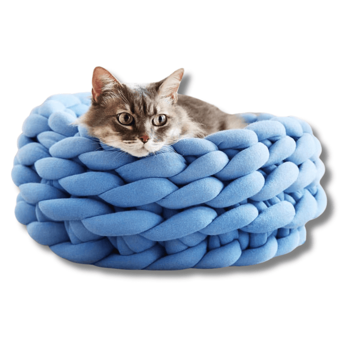 Super Soft Woven Cat Nest – Cozy Handwoven Cat Bed & Pet Basket