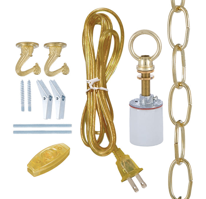 Swag Lamp Kit for Fabric Shades
