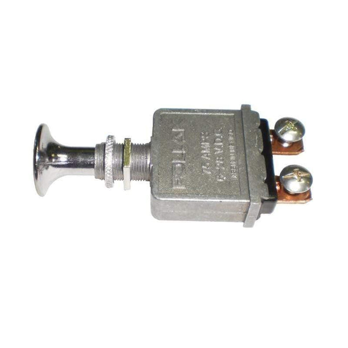 Metal push pull switch with screw terminals for electrical power control