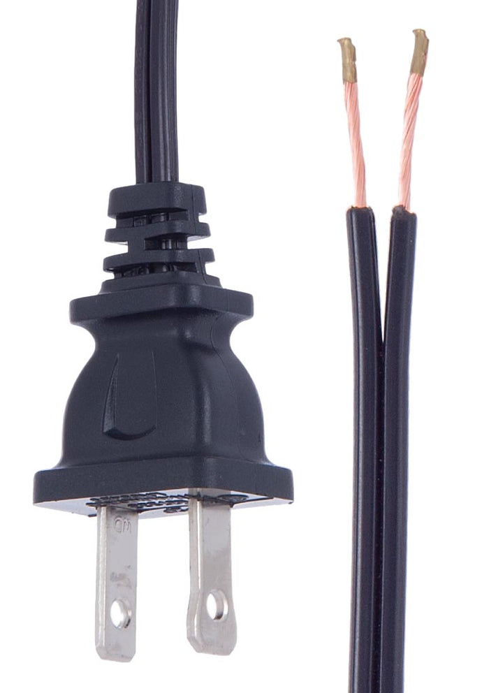 Table Lamp Wiring Kit, Plastic Push Through Socket Black Lamp Cord (30591)