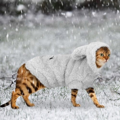 Teddy Fleece Cat & Dog Jacket – Warm Fluffy Winter Coat
