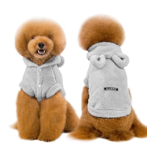 Teddy Fleece Cat & Dog Jacket – Warm Fluffy Winter Coat
