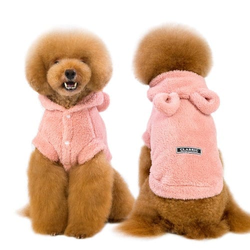 Teddy Fleece Cat & Dog Jacket – Warm Fluffy Winter Coat