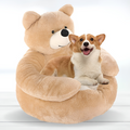 TeddyBear Pet Bed | Ultra Soft Plush Dog & Cat Bed for Cozy Comfort