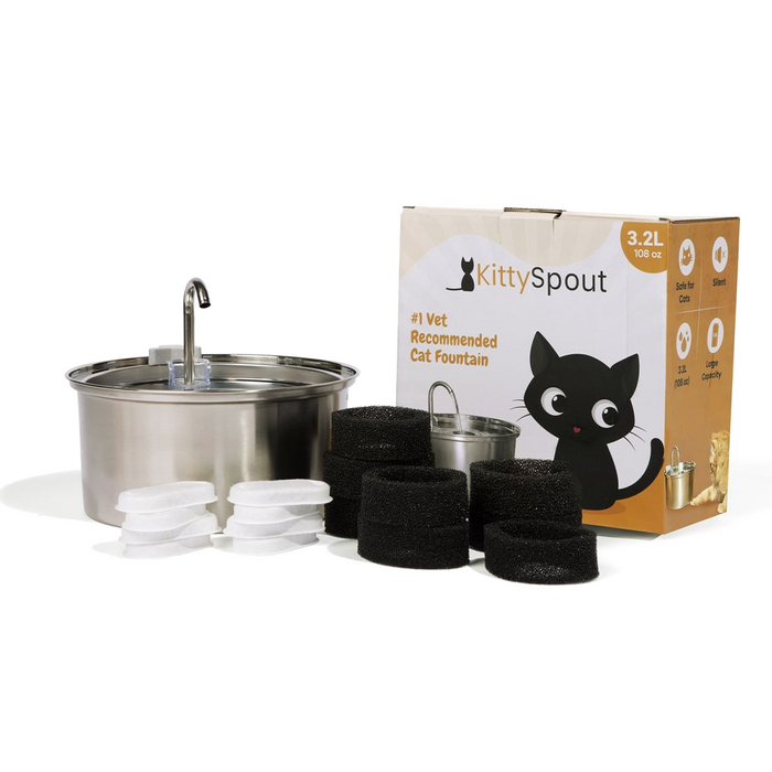 3.2L / 4 Month: KittySpout + 8 filter sets + AC adapter + FREE gift 🎁