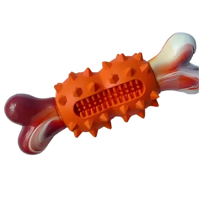 Tough Rubber Bone | Dog Chew Toy – Indestructible for Aggressive Chewers