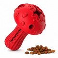 Tough Rubber Dog Treat Dispensing Chew Toy for Aggressive Chewers Red