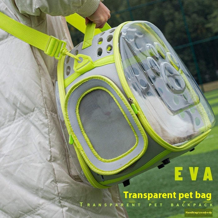 Transparent Space Capsule Pet Backpack