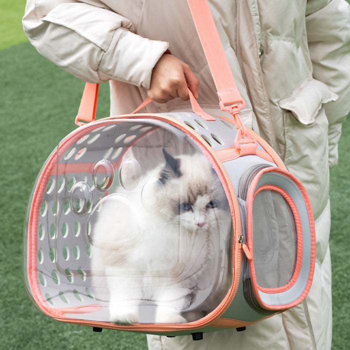 Transparent Space Capsule Pet Backpack