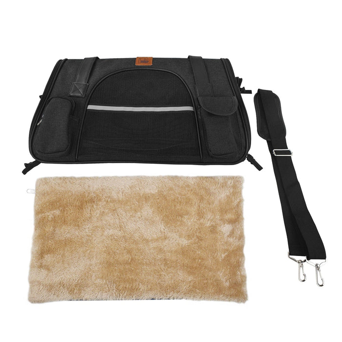 Travel Pet Carrier Car Seat for Dogs & Cats – Portable Safety Booster Seat