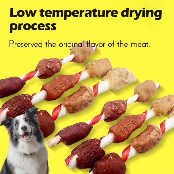 Triple Flavor Dog Chews – Long-Lasting Calcium Bones for Aggressive Chewers (Box of 10)