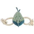 Trixie Leather Fish on Rope | Eco Dog Toy