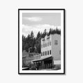 Truckee Black and White Fine Art Photo Print, Historic Downtown, Lake Tahoe California Poster