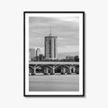 Tulsa Skyline Black and White Fine Art Photo Print, Oklahoma, USA Wall Decor Poster