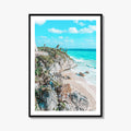 Tulum Fine Art Photo Print, El Castillo Temple, Mayan Ruins, Riviera Maya Mexico, Poster