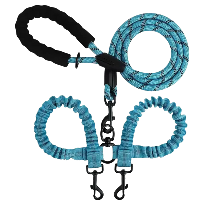 Two-Dog No-Pull 360° Swivel Leash | Tangle-Free Dual Dog Lead