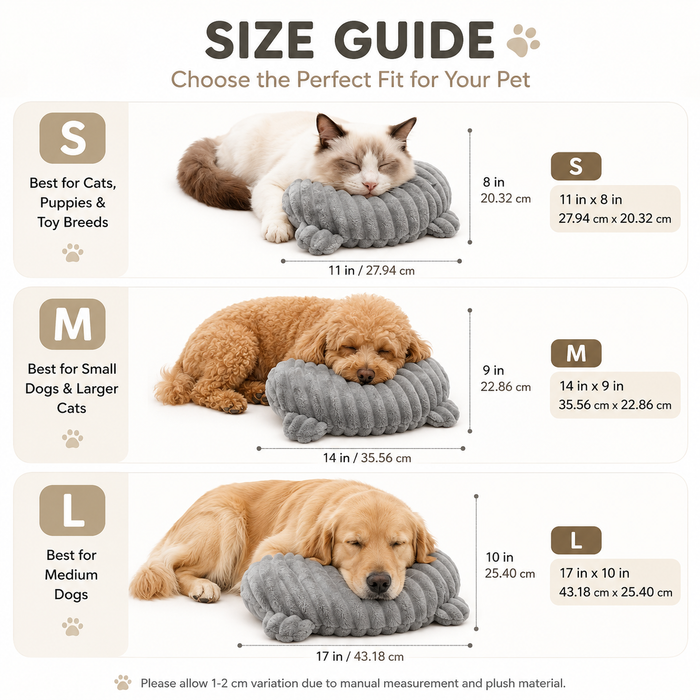 U-Shaped Plush Dog Pillow for Neck Support & Cozy Resting Comfort