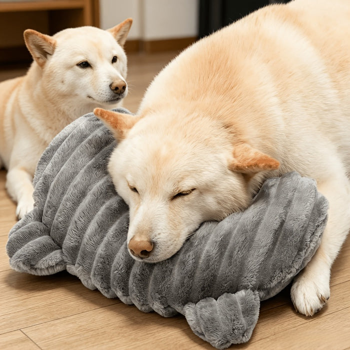 U-Shaped Plush Dog Pillow for Neck Support & Cozy Resting Comfort