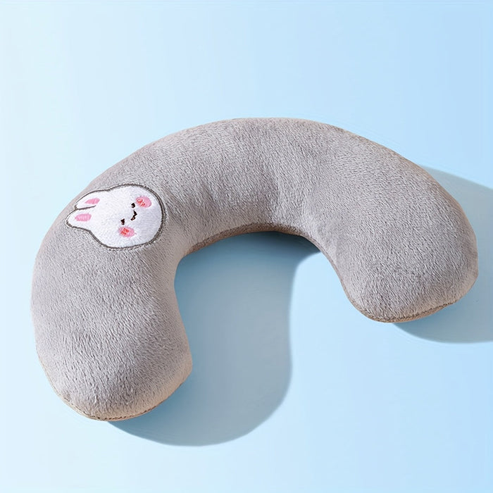 U-Shaped Plush Pet Pillow with Neck Support – Ultra-Soft Cushion for Dogs & Cats