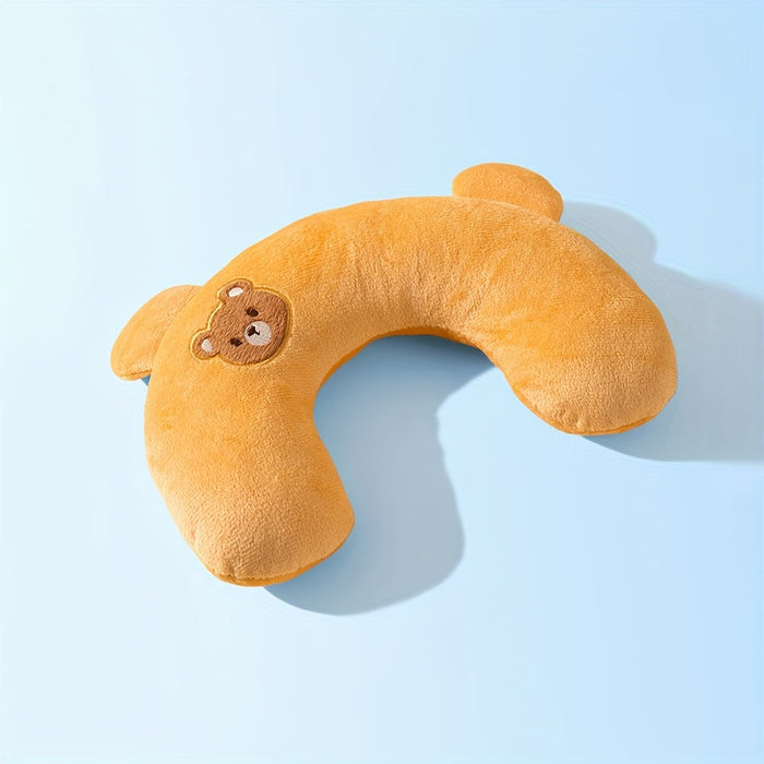 U-Shaped Plush Pet Pillow with Neck Support – Ultra-Soft Cushion for Dogs & Cats