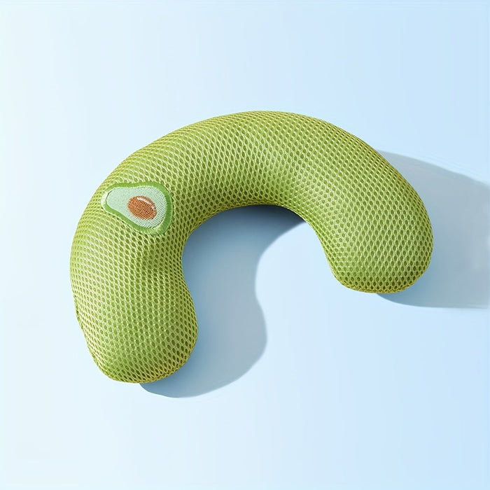 U-Shaped Plush Pet Pillow with Neck Support – Ultra-Soft Cushion for Dogs & Cats