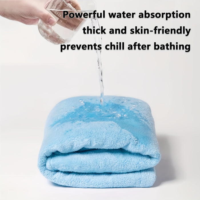 Ultra-Absorbent Pet Bathrobe for Dogs & Cats | Soft Quick-Dry Towel Robe
