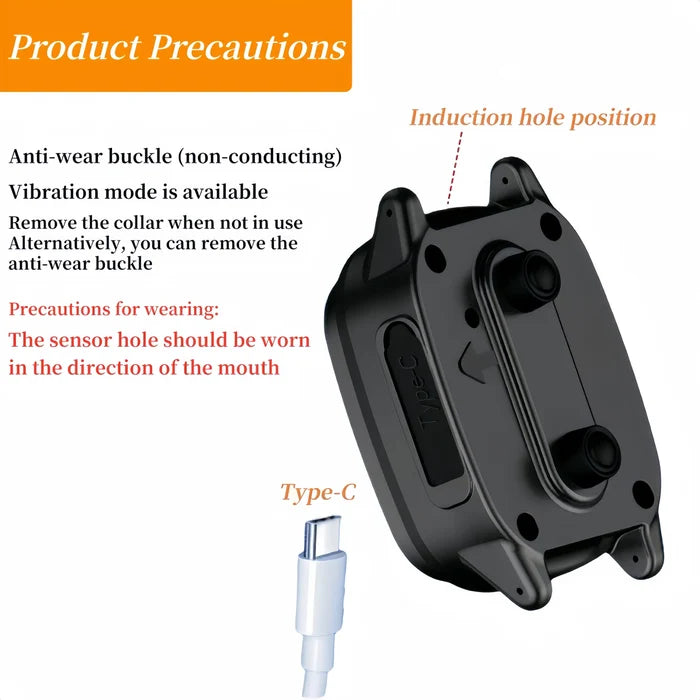 Ultrasonic Anti Bark Collar for Dogs – Waterproof Rechargeable Bark Control Collar