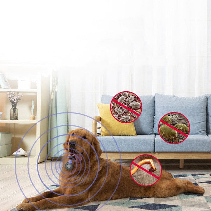 Ultrasonic Flea & Tick Collar for Dogs & Cats – Rechargeable Pest Control Collar