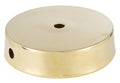 Unfinished Disc Solid Brass Lamp Base, Choice of Size, 4 to 6" Dia.