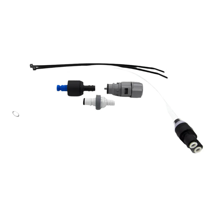universal input coupling filter assembly kit with connectors, fittings, and zip ties