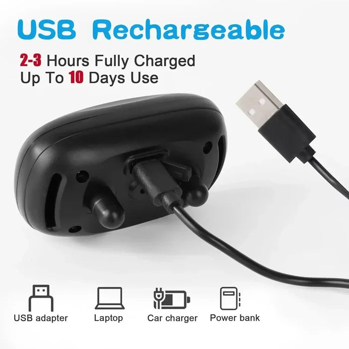 USB Rechargeable Anti Bark Collar for Dogs – Ultrasonic Dog Training Collar