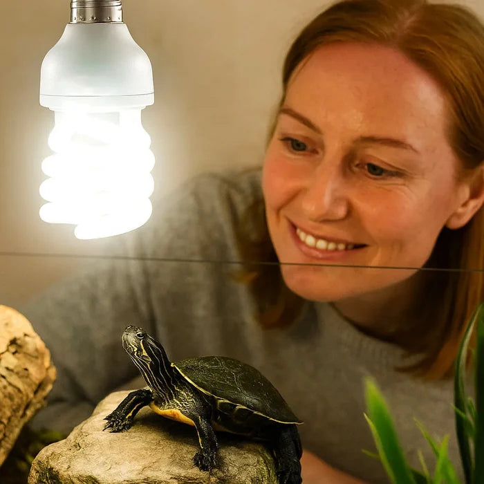 UVB Reptile Lamp 13W/26W – UVB Heat Light for Turtles, Lizards, Snakes & Terrariums