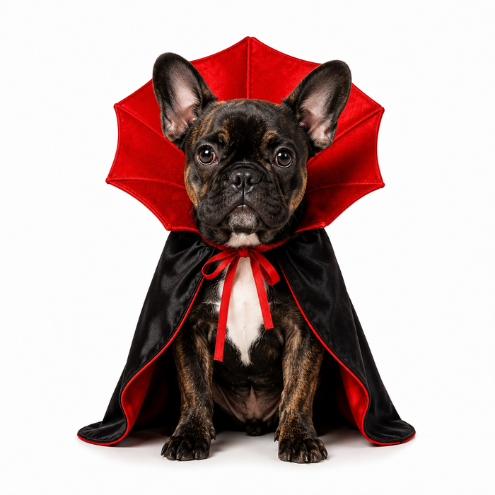 Vampire Bat Cape Costume for Small Dogs & Cats | Halloween Pet Outfit