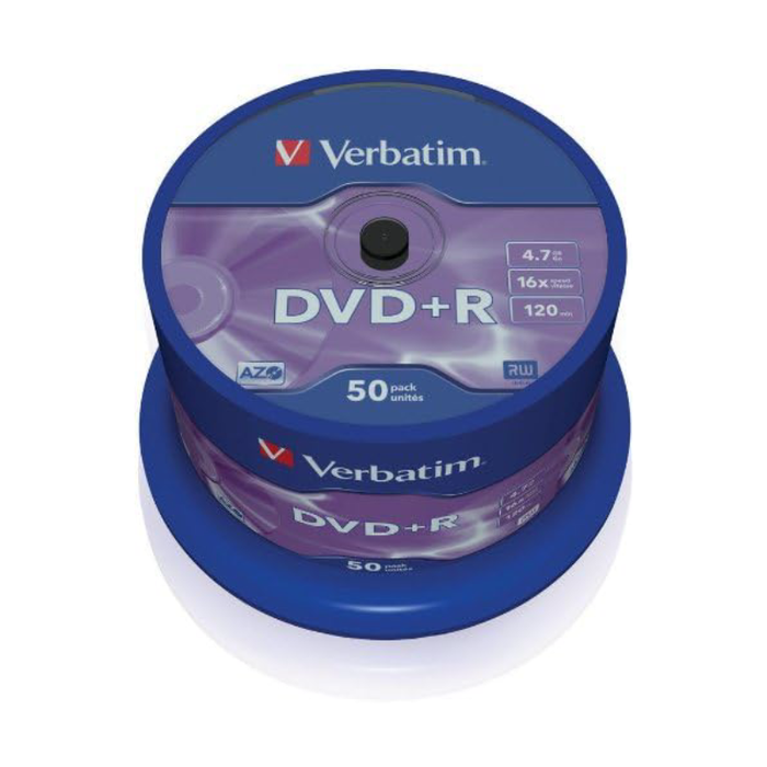 Verbatim DVD+R 16x 50pk Spindle 2