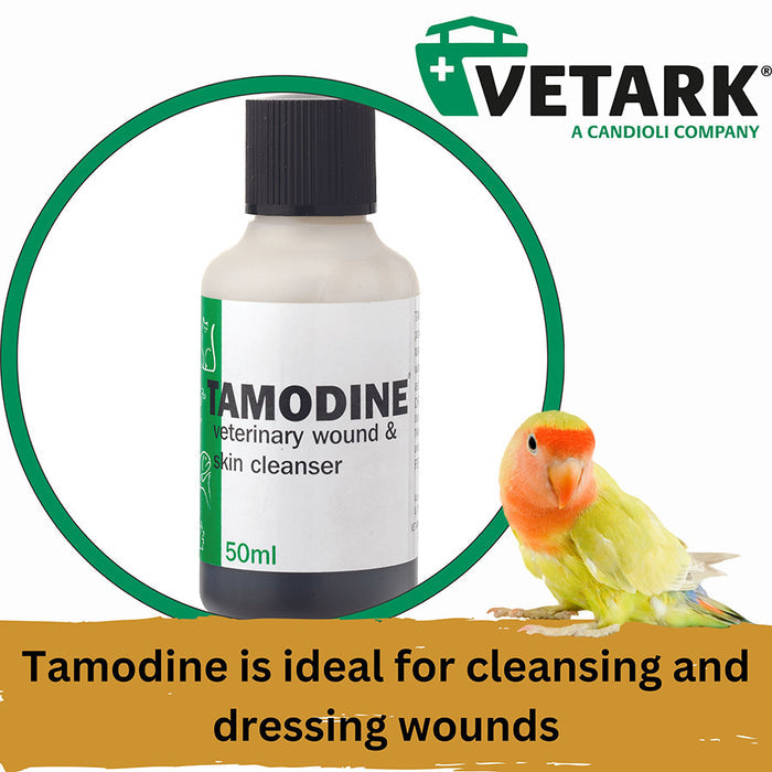 VetArk Tamodine Wound Cleanser 50ml | Antibacterial & Antifungal Povidone-Iodine Ointment