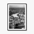 Salzburg Skyline Black and White Fine Art Photo Print, Salzburger Land Austria Poster